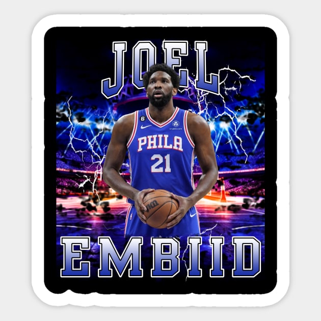 Joel Embiid Sticker by Gojes Art